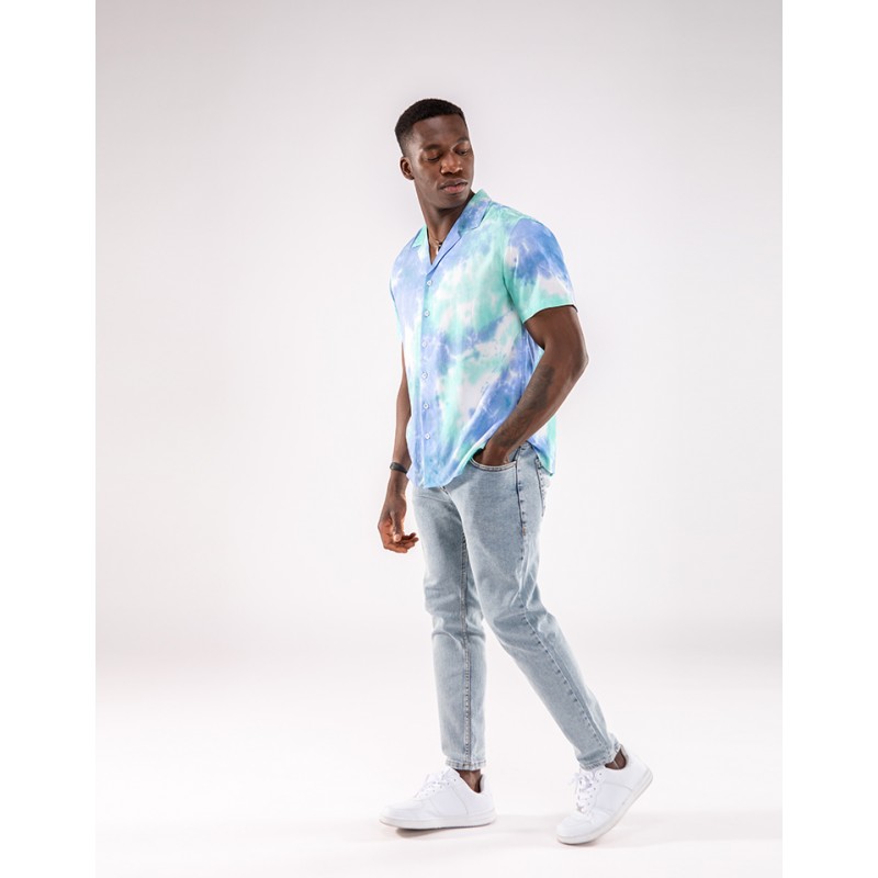 CAMISA GREAT TIMES TIE DYE BLUE SS22