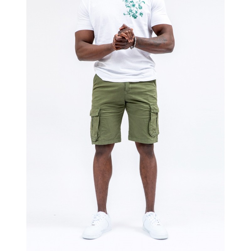 PANT CORTO CARGO GREAT TIMES GREEN SS23