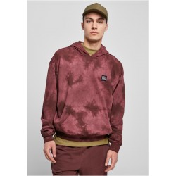 SUDADERA CAPUCHA TIE DYE RED SS23