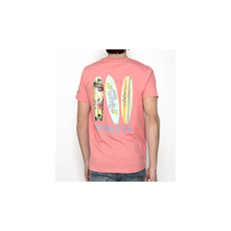 CAMISETA BRAVE SOUL TABLAS ROSA SS23