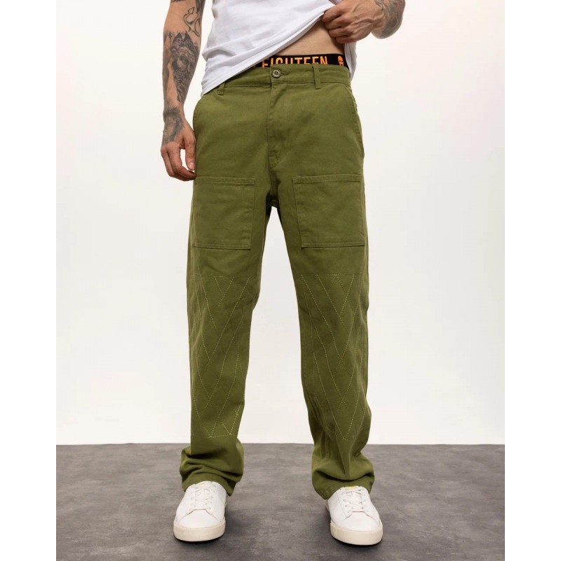 PANTALON GREAT TIMES LOOSE GREEN FW23