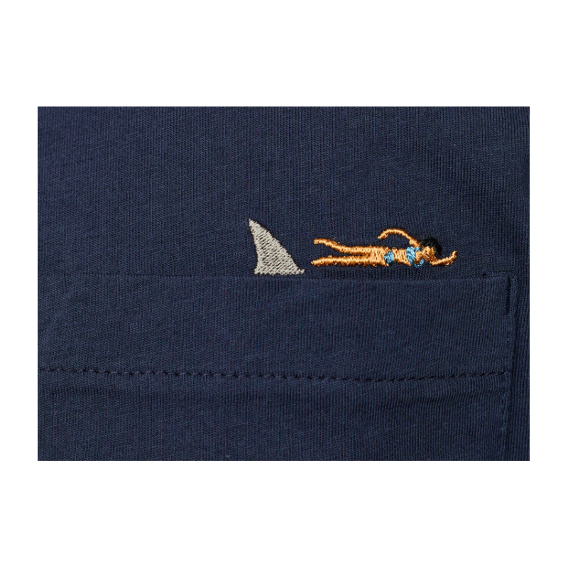 CAMISETA REVOLUTION SHARK NAVY SS24