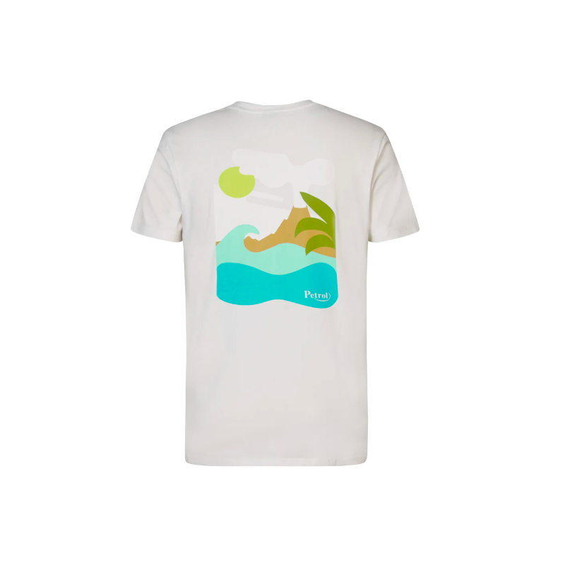 CAMISETA PETROL WAVE WHITE