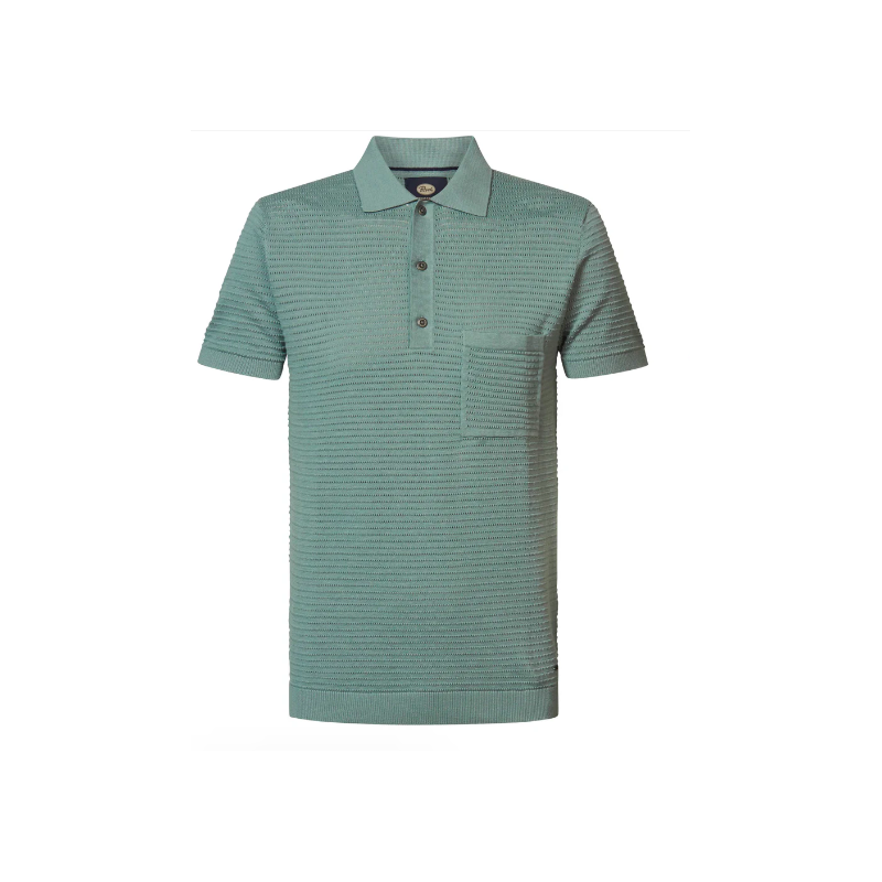 POLO PETROL KNITTED AQUA