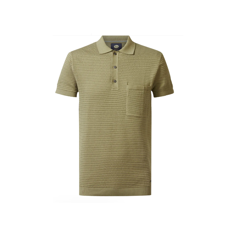 POLO PETROL KNITTED BEIGE