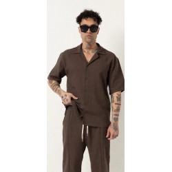 CAMISA BASICA CHOCOLATE