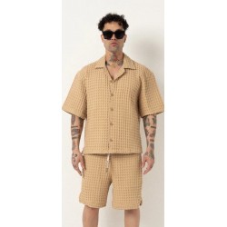 CAMISA GAUFFRE BEIGE