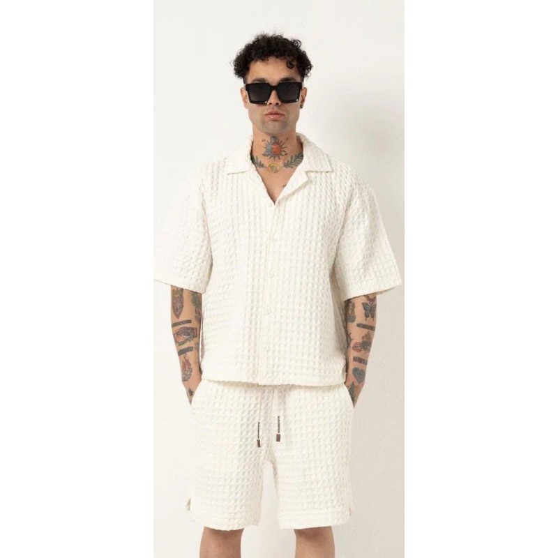 CAMISA GAUFFRE OFFWHITE