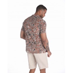 CAMISA GREAT TIMES PALMS BROWN SS24 2