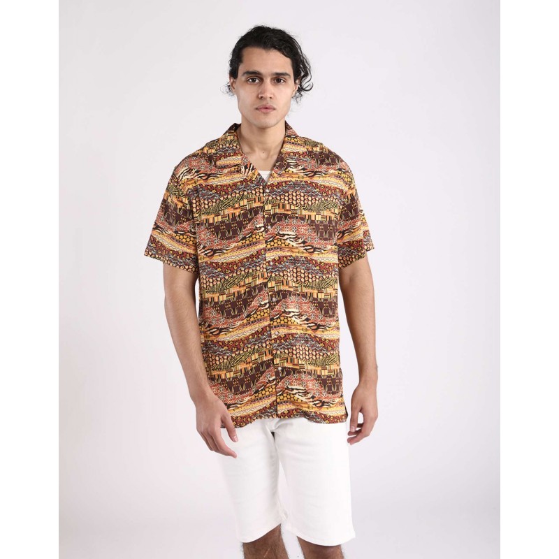 CAMISA GREAT TIMES ETNIC BROWN SS24