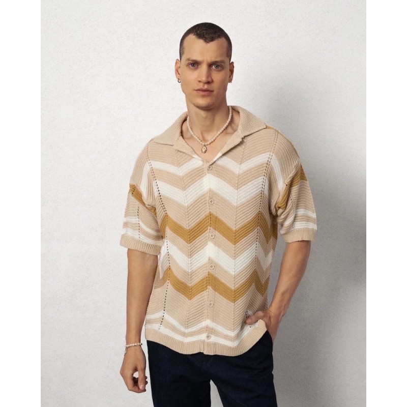 CAMISA CROCHET BEIGE FW24