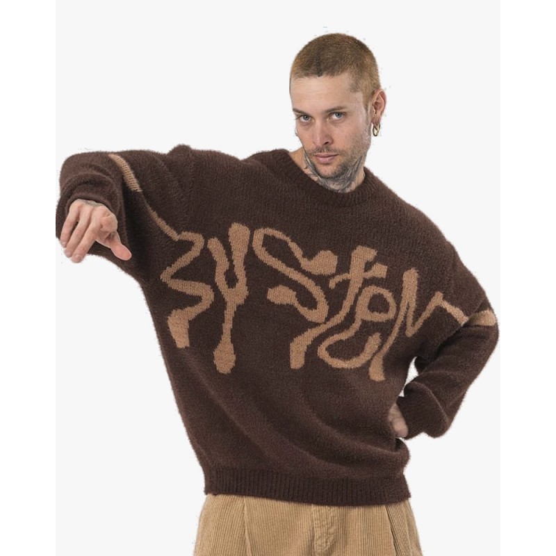 SYSTEM KNIT CHOCOLATE FW24