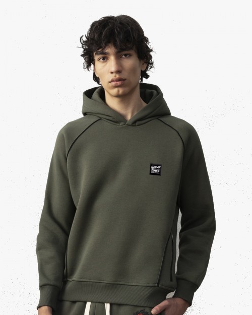 RUBBER HOODIE GREEN FW24