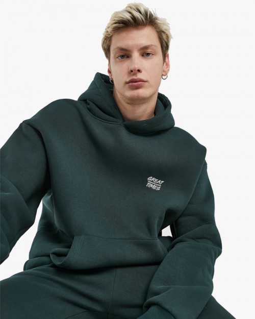 BOXY HOODIE FOREST FW24