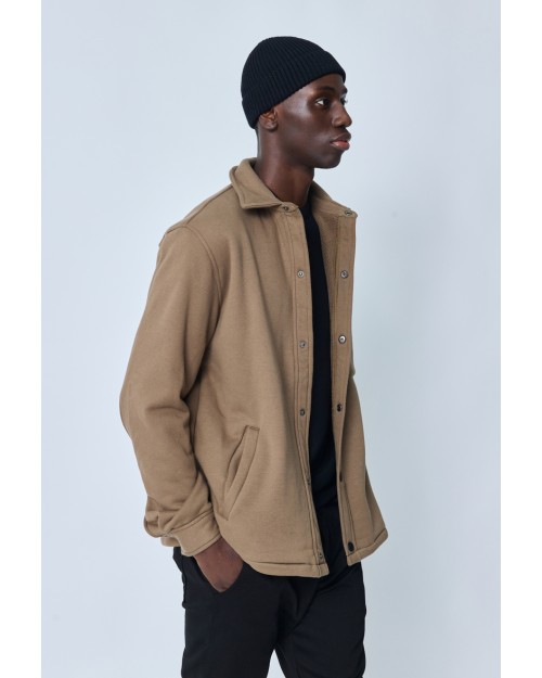 POLAR OVERSHIRT CHOCOLATE FW24