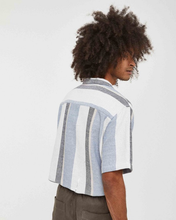 CAMISA LINES BLUE
