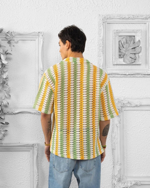 CAMISA CROCHET GREEN 2