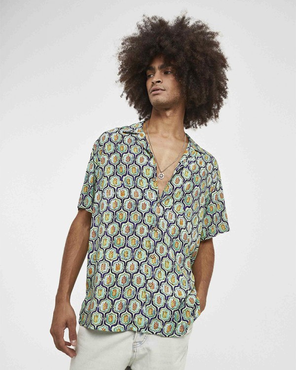 CAMISA LEAVES GREEN