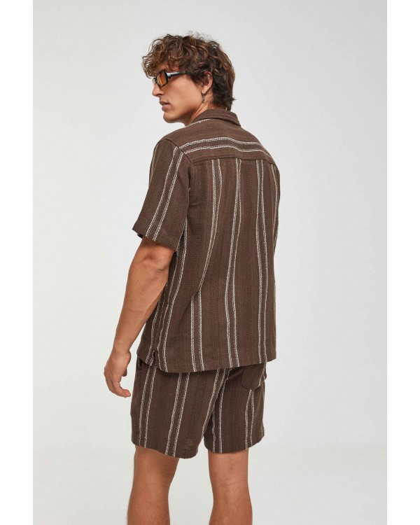 CAMISA LINES BROWN 2