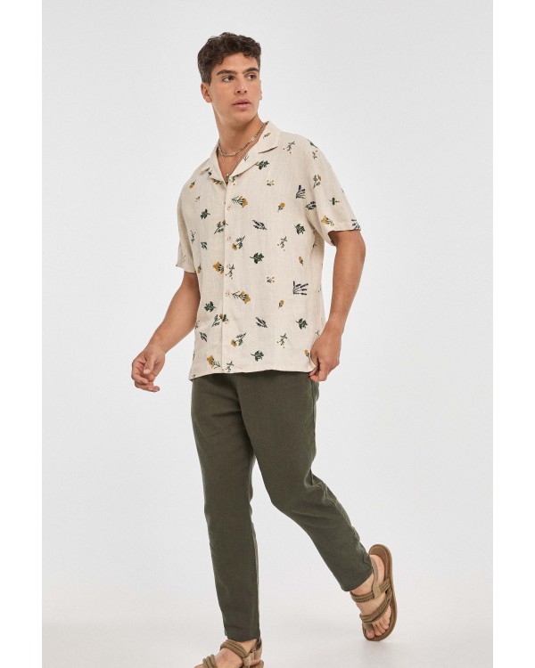 CAMISA EMBROIDERY BEIGE